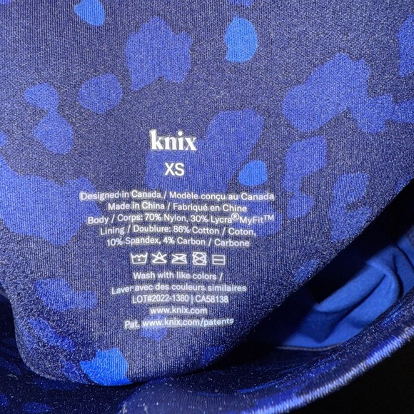 Knix Catalyst Sports Bra & LeakStrong Leakproof Legging Navy Blue‎ - Medium XS - Picture 10 of 14